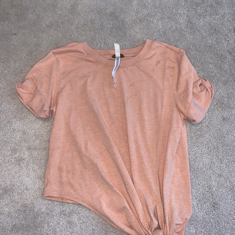 free people front knot crop top